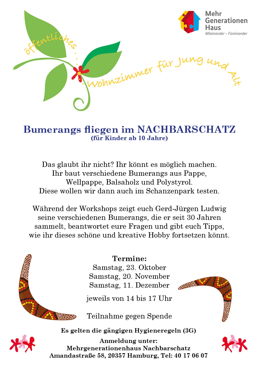 Bumerang-Workshop für Kinder