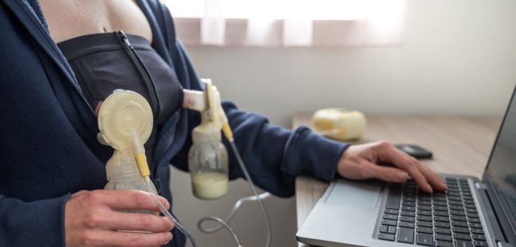 Stillen und Milch abpumpen im Büro